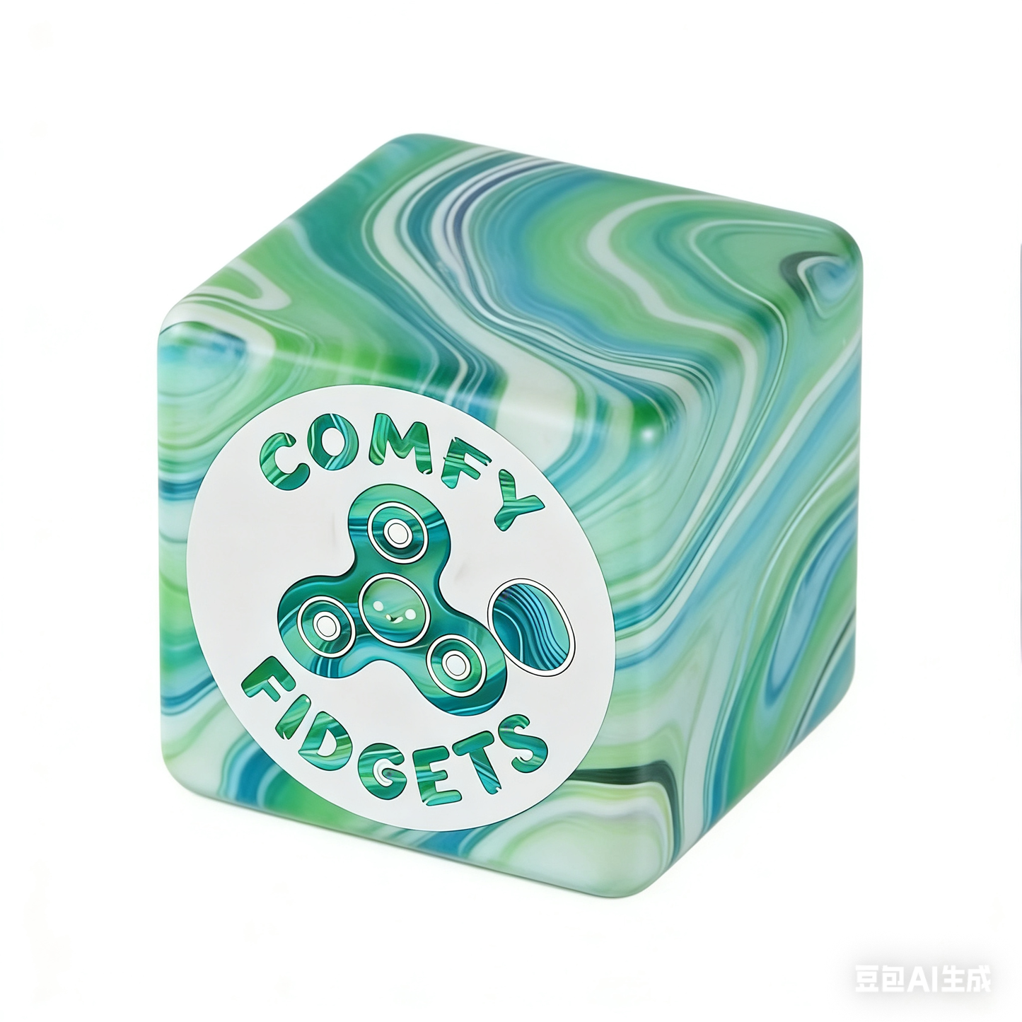 Logo Marble Squish Cubes