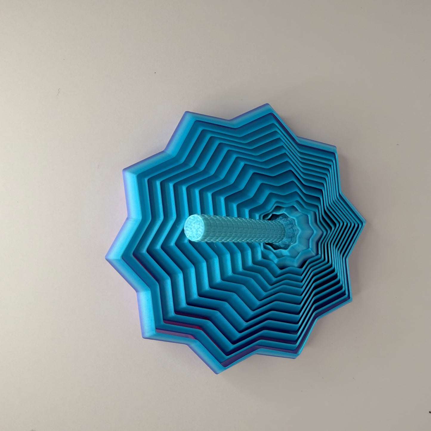 Rainbow Spiral 3D Top – Layered Geometric Fidget Toy