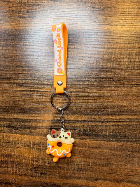 Donut keychain
